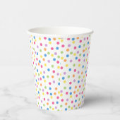 Confetti Dazzle (Stippen) Papieren Bekers (Rechts)