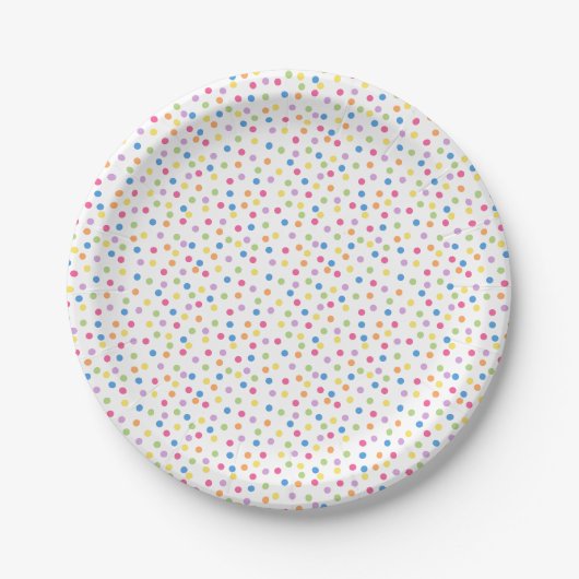 Confetti Dazzle (Stippen) Papieren Bordje (Voorkant)