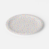 Confetti Dazzle (Stippen) Papieren Bordje (Gekanteld)