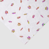 Confetti Dog Paw Print Patroon Aangepast Tissuepapier (Detail)