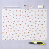 Confetti Dog Paw Print Patroon Aangepast Tissuepapier (Craft)