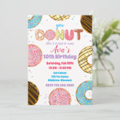 Confetti Donut Sweet Celebrday Birthday Kaart (Staand voorkant)