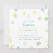 Confetti Dot Baptism Kaart (Voorkant)