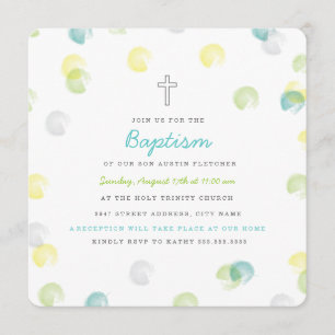 Confetti Dot Baptism Kaart