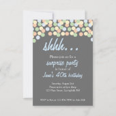 Confetti Dot Shhh... Verrassingsfeest! Kaart (Voorkant)