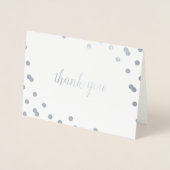 Confetti Dot Silver Foil Blank Folie Kaarten (Voorkant)
