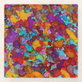 Confetti Droom Glazen Onderzetter (Voorkant)