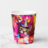Confetti Eater Kat - Dagen op papier Papieren Bekers (Voorkant)