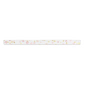 Confetti Elegant Roze Goud Wit Waterverf Grosgrain Lint (Voorkant)