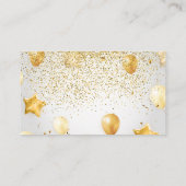 Confetti en ballonnen | Evenementen Visitekaartje (Achterkant)