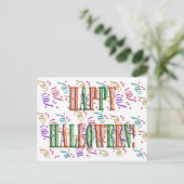 Confetti- en halloween-Briefkaart Briefkaart (Staand voorkant)