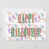 Confetti- en halloween-festival kaart (Voorkant)