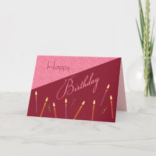 Confetti en kaarsen Verjaardag Kaart