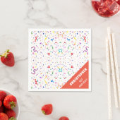 Confetti en prinsespapier Napkin Servet (Insitu)
