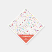 Confetti en prinsespapier Napkin Servet (Hoek)