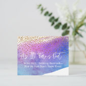 Confetti en Waterverf Sassy stellen huwelijk uit Briefkaart (Staand voorkant)