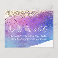 Confetti en Waterverf Sassy stellen huwelijk uit