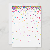 Confetti Engagement Party | Fun Rainbow Kaart (Achterkant)