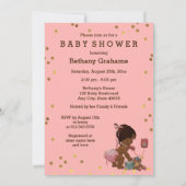 Confetti  etnische Baby op Baby shower Kaart (Achterkant)