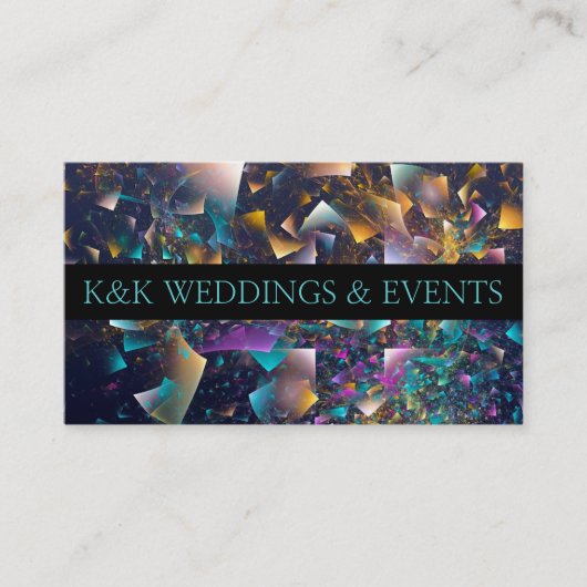 Confetti Event Party Planner Weddings Business Visitekaartje (Voorkant)