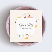 Confetti Event Planner Vierkante Visitekaartje