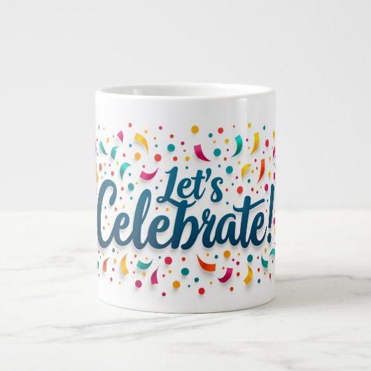 Confetti-explosie-Mok Grote Koffiekop (Voorkant)