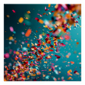 Confetti explosie perfect poster (Voorkant)