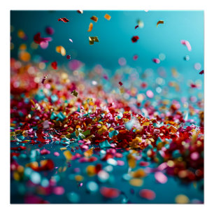 Confetti explosie perfect poster