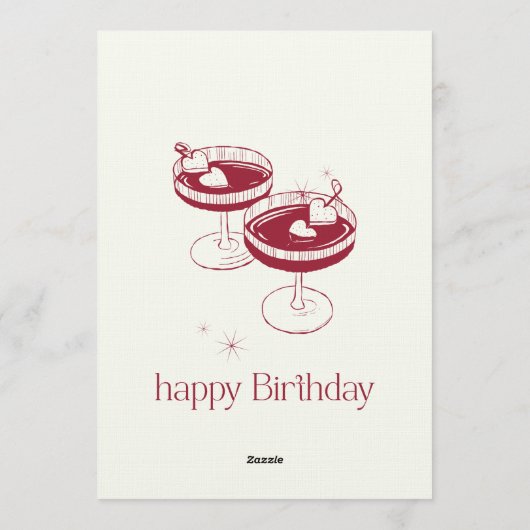 Confetti Explosion! Customizable Birthday Party In Kaart (Achterkant)