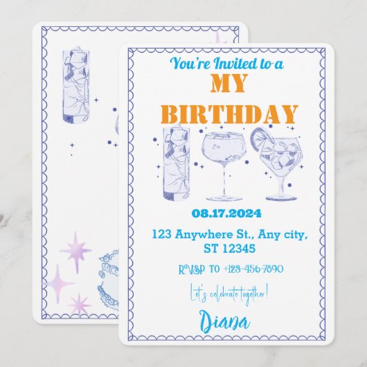 Confetti Explosion: Leuke Verjaardag Kaart (Voorkant / Achterkant)