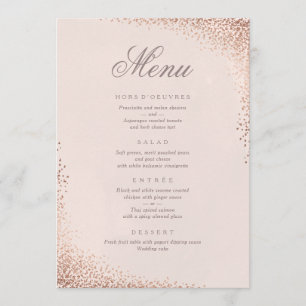 Confetti faux - menu voor het avondmaal