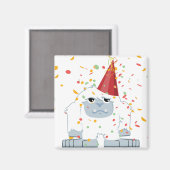 Confetti Feest Yeti Magneet (Voorkant / Achterkant)