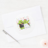 Confetti Feestviering Ronde Sticker (Envelop)