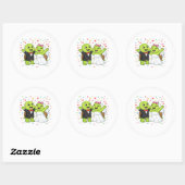 Confetti Feestviering Ronde Sticker (Vel)