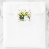 Confetti Feestviering Ronde Sticker (Tas)