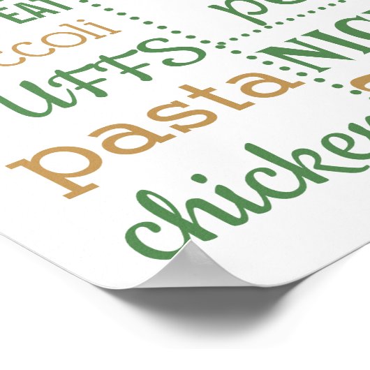 Confetti First Birthday Party sign poster banner (Hoek)