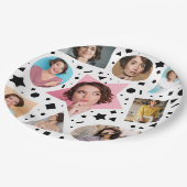 Confetti Foto 30e Verjaardag Papieren Bordje (Gekanteld)