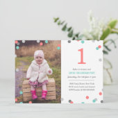 Confetti Foto Birthday Kaart (Staand voorkant)