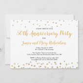 Confetti Foto Collage 50th Jubileum Party Kaart (Achterkant)