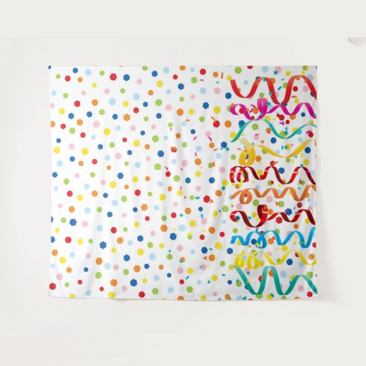 Confetti fotoachtergrond Tapestry Wandkleed (Voorkant (horizontaal))