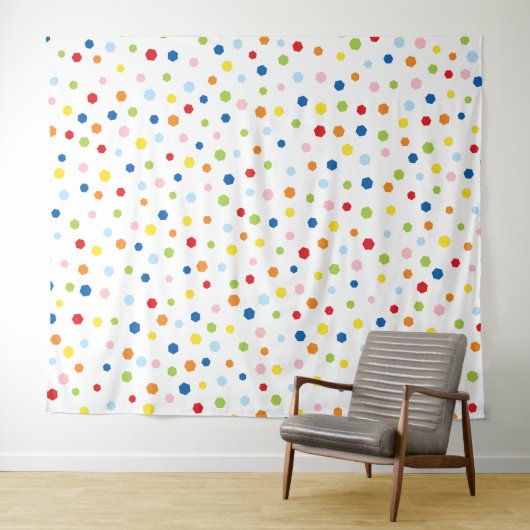 Confetti fotoachtergrond Tapestry Wandkleed (In Situ (horizontaal))