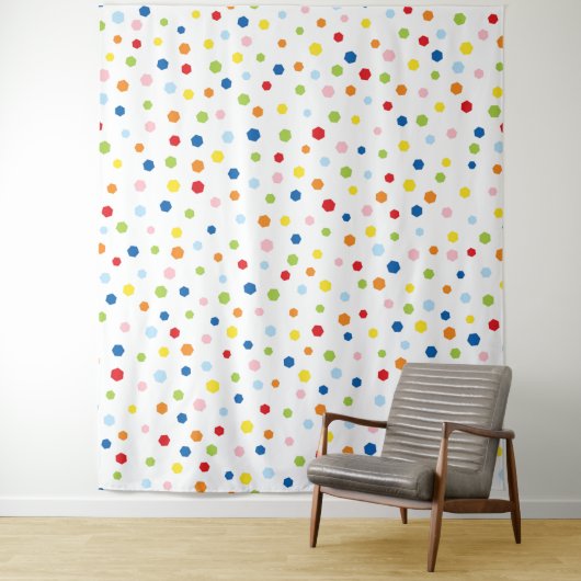 Confetti fotoachtergrond Tapestry Wandkleed (In situ)