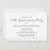 Confetti Fotocollage 25e Jubileum Party Kaart (Achterkant)