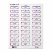 Confetti Fun Sprinkles 2 Design Label (Full Sheet)