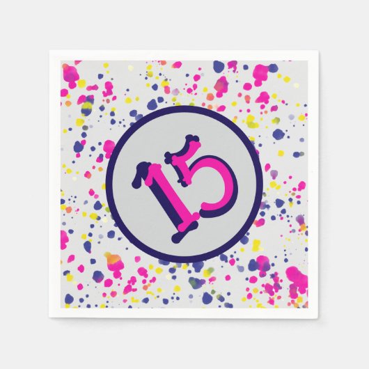 Confetti Fun Sprinkles Design 15 Servet (Voorkant)