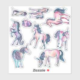 Confetti Galaxy Fantasy Unicorns Sticker