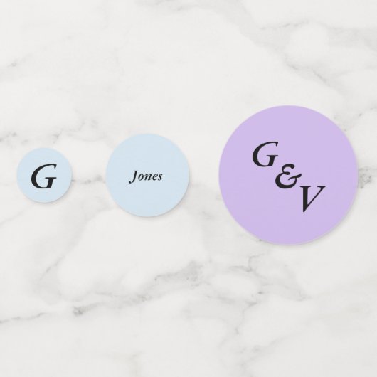 Confetti - Gecombineerde bride en Groom (Voorkanten)