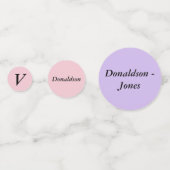 Confetti - Gecombineerde bride en Groom (Achterkanten)