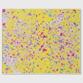 Confetti - Geel omlooppapier Cadeaupapier (Vlak)