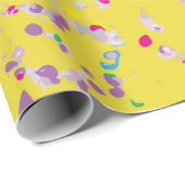 Confetti - Geel omlooppapier Cadeaupapier (Rol Hoek)